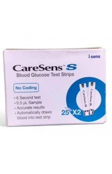 Caresens S Test Strips 50 Strips (2x25 Pack)