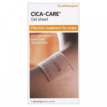 CICA-CARE Silicone Gel Sheet - 1 Dressing (12cm X 6cm)