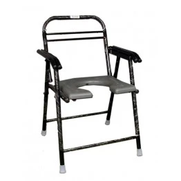 Commode Chair with Pot Folding
