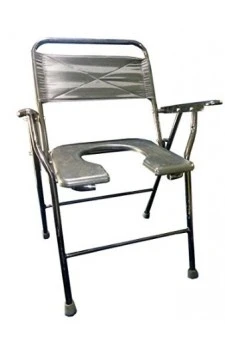Commode Chair Folding with Plastic Pot