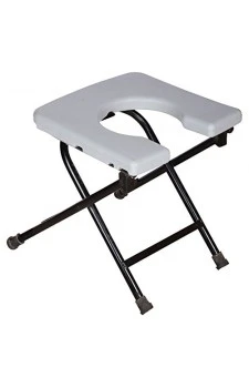 Commode Stool with Plastic Pot (Folding)