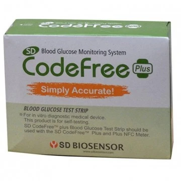 SD CodeFree PLUS  50 Test Strips (2X25 pack)