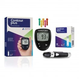 Contour PLUS Glucometer Kit with 50 Test Strips