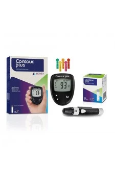 Contour PLUS Glucometer with Free 25 Test Strips