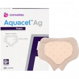 ConvaTec Aquacel Ag Foam Sacral Dressing (20cm x 16.9cm)