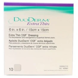 ConvaTec DuoDERM Extra Thin CGF Dressing (6 x 6 Inches) - 10 Pcs Box, Ref # 187957
