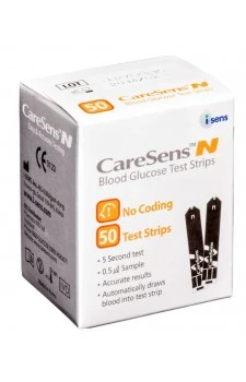 Caresens-N Gulcometer Test Strips 50 Strips (Safelife) (1X50 PACK)
