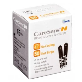 Caresens-N Gulcometer Test Strips 50 Strips (Safelife) (1X50 PACK)