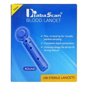 Perfexa Diabascan 100 Round Lancets