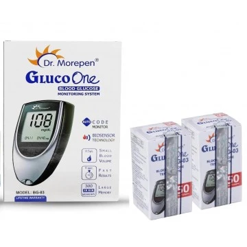Dr Morepen BG-03 Glucometer Kit with 100 Strips