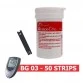 Dr. Morepen GlucoOne BG03 Blood Glucose Test Strips 50 Strips (1X50Pack) with 25 Lancets Free
