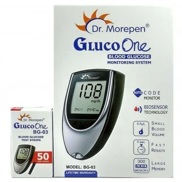 Dr Morepen BG-03 Glucometer Kit with 50 Strips