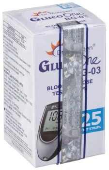 Dr Morepen GlucoOne BG-03 Blood Glucose Test Strips 25 Strips (1X25 Pack)