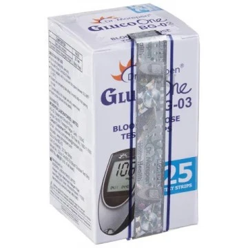 Dr Morepen GlucoOne BG-03 Blood Glucose Test Strips 25 Strips (1X25 Pack)