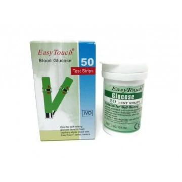 EasyTouch Blood Glucose Test Strips 50 Strips (1x50 Pack)