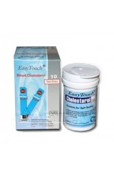 EasyTouch Cholesterol Blood Test Strips - 10 Strips Pack