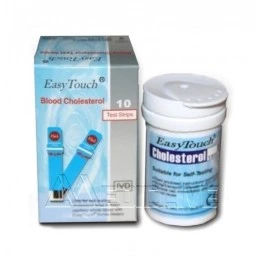 EasyTouch Cholesterol Blood Test Strips - 10 Strips Pack