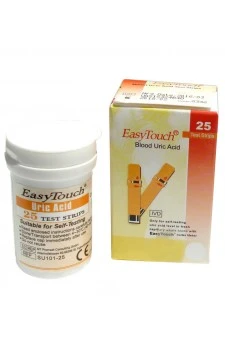 EasyTouch Uric Acid Blood Test Strips - 25 Strips Pack