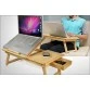 Premium Wooden Foldable Multipurpose Bed Table For Eating/Reading/Laptop Desk  (Portable with Adjustble Tilting Top & Height)