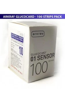 Glucocard 01 Sensor 100 TestStrips For Glucocard Arkray Gulcometer (2x50 Pack)