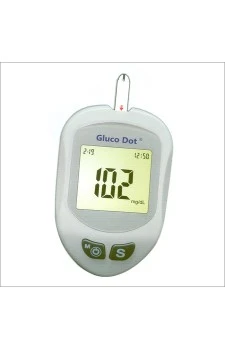 Gluco Dot Blood Glucose Monitor - With 10 Test Strips