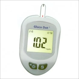 Gluco Dot Blood Glucose Monitor - With 10 Test Strips