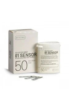 Glucocard 01 Sensor 50 TestStrips For Glucocard Arkray Gulcometer