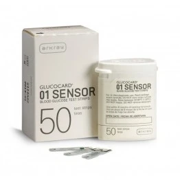 Glucocard 01 Sensor 50 TestStrips For Glucocard Arkray Gulcometer
