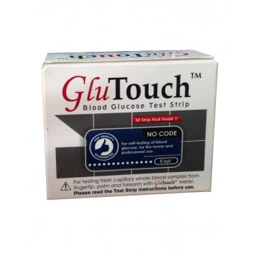 Glu Touch Gulcometer Test Stips - 1x50 Pack