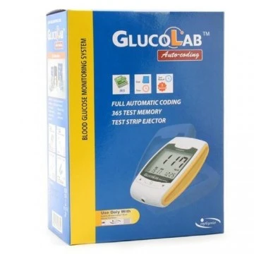 Gluco Lab Auto Coding Blood Glucose Meter With 25 Strips Free