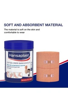 Hansaplast Cotton Crepe Bandage B.P. 6cm X 4m.