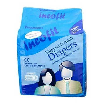 Incofit Premium Adult Diapers (10 Pcs Pack)