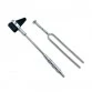 Goniometer Kit (High Quality Steel) - Set of 3 Goniometers with Percussion Knee Hammer, Tuning Fork and Measuring Tape for Physiotherapy, Orthopedics, Sports etc.