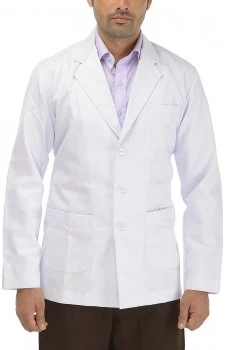 Perfect Doctor's Lab Coat (Unisex) Full Sleeves - White