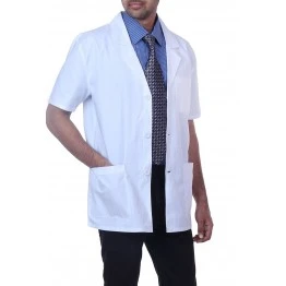 Perfect Doctor's Lab Coat (Unisex) HALF Sleeves - White