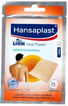 Hansaplast Lion Heat Plaster 4's Sheets - Pack of 12