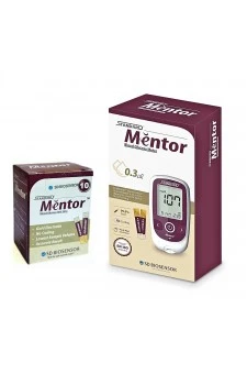 Standard Mentor Blood Glucose Meter with 10 Test Strips