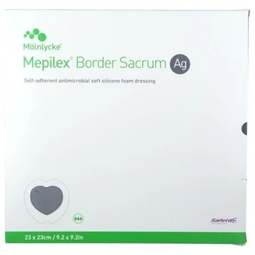 Mepilex Border Sacrum Ag Dressing (23cm x 23cm)