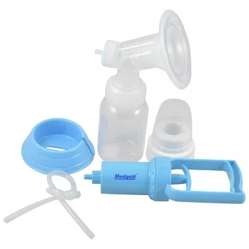 Medigold Manual Breast Pump With Feeding Bottle - Premium Quality