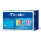 Microlet Coloured Lancets - Pack of 100 Silicone-Coated Lancets
