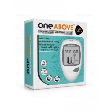 One Above Glucometer with 25 Strips Free