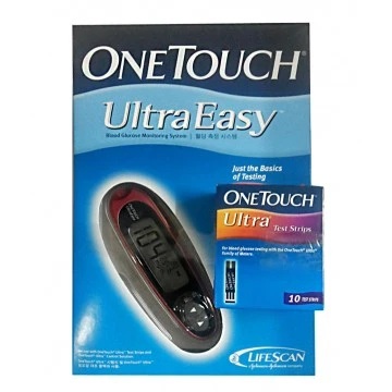 One Touch Ultra Gulcometer with Free 10 Test Strips