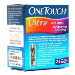 Onetouch Ultra Gulcometer Test Strips-25 Strips (1x25 PACK)