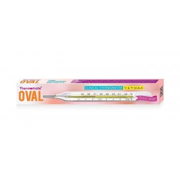 Thermomate Oval Clinical Thermometer Box of 10 Pcs.