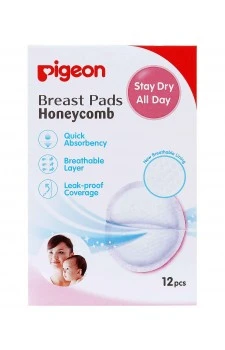 Pigeon Disposable Breast Pads Honeycomb - 12 Pieces