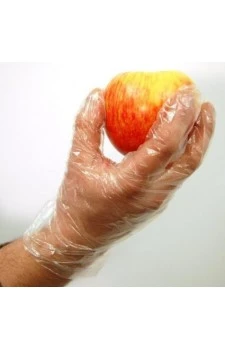 Disposable Transparent Clear Plastic Gloves (100 pcs Pack)