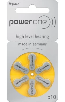 PowerOne P10 Hearing Aid Battery (6 Pcs Pack)