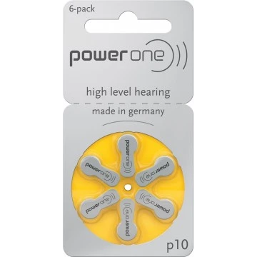 PowerOne P10 Hearing Aid Battery (6 Pcs Pack)
