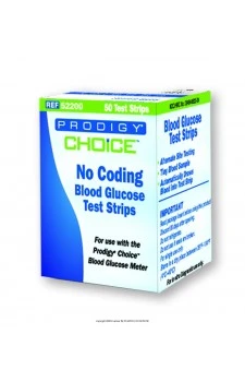 Prodigy CHOICE Blood Glucose Test Strips - 50 Strips Pack