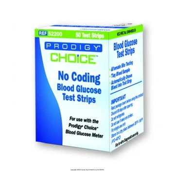 Prodigy CHOICE Blood Glucose Test Strips - 50 Strips Pack